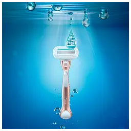 Жіноча бритва Gillette Venus Extra Smooth Sensitive Rosegold з 3 змінними касетами - мініатюра 5