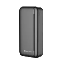 Універсальна мобільна батарея ColorWay Portable Charger 20000mAh Чорний (CW-PB200LPB4BK-PD) - мініатюра 5