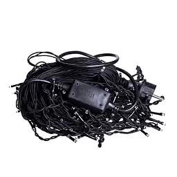 Вулична гірлянда Бахрома GarlandoPro 12 м 200 LED чорний дріт Синій 12MBBL - мініатюра 4