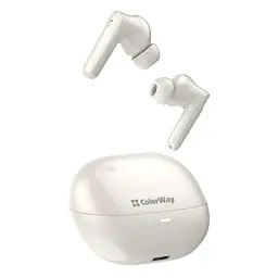 Навушники бездротові Earbuds TWS 1, Beige ColorWay teh0020128 - мініатюра 6