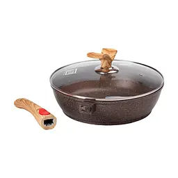 Сковорода MGC HP-4-465CO 28см зі знімною ручкою, коричнева