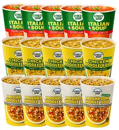 Street Soup NOODLE SET — набір супів з локшиною у стаканах, 15 шт.