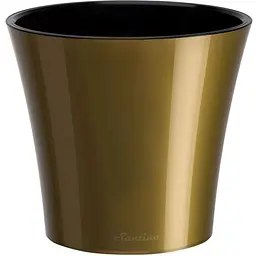 Вазон Santino Aрте 2 л чорно-золотий (ART20GLD/BL)