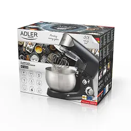 Міксер планетарний - тістоміс Adler AD 4226 black 3л - мініатюра 10