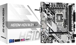 Материнська плата AsRock H610M-HDV/M.2+ D5 (H610M-HDV/M.2+ D5) (Socket 1700, Intel H610, Micro-ATX) - мініатюра 5