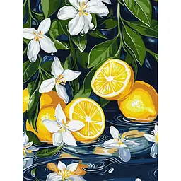 Картина за номерами "Лимон у розрізі" art_selena_ua Ideyka KHO5733, 30х40 см
