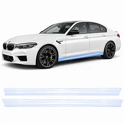 Антигравійна захисна бронеплівка за лекалами для BMW M5 F90 2017-2023 - нижня зона кузова та пороги