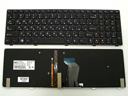 Клавіатура для LENOVO IdeaPad Y580 (RU Black, з підсвічуванням клавіш). Оригінал.