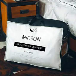 Ковдра вовняна MirSon Deluxe Italy Hand Made №165 демісезонна 140x205 см біла - мініатюра 5