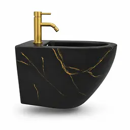 Підвісне біде VBI Vulcano black marble matt VBI-020419 - мініатюра 4