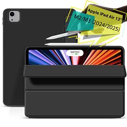 Чохол BeCover Tri Fold Soft TPU Silicone для Apple iPad Air 13 M2 2024 Чорний (711469) - мініатюра 2