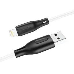 Кабель Avantis AC-87i Silicone USB – Lightning- чорно-білий - мініатюра 3