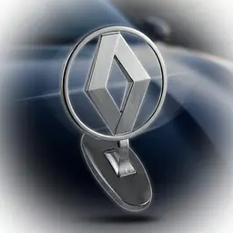 Емблема приціл на капот Renault Хром сплав на скотчі універсальна