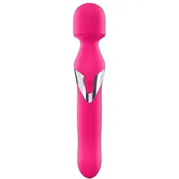 Вібромасажер 2 в 1 Dorcel Dual Orgasms Magent класичний масажер та вібратор із перловим масажем