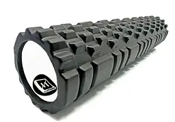 Масажний ролер EasyFit Grid Roller 60 см v.3.1 чорний