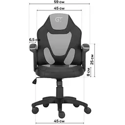Геймерське дитяче крісло GT Racer X-1414 Black/Yellow [122624] - мініатюра 8