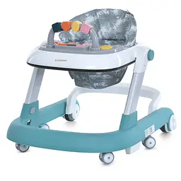Ходунки ME 1163 MULTIWAY Mint 2в1 пушер 6 коліс музика світло батарея коробка м'ятний (ME 1163 Mint)