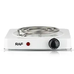 Електроплита настільна RAF R.8010B 1 конфорка спіраль 1000W White (3_02419) - мініатюра 2