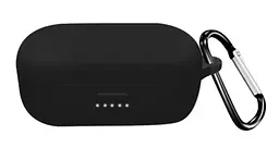 Чохол-накладка DK Silicone Candy Friendly з карабіном для Bose QuietComfort Earbuds (black) - мініатюра 3