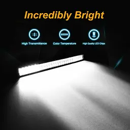 Світлодіодна балка фара LED / 500x100x65 mm / 126W / 3W x 42 / 10-30V / Ближнє та Далеке світло / 1 шт. (D-126W) - мініатюра 6