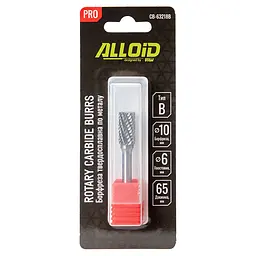 Борфреза Alloid Building Tools твердосплавна по металу тип B 10 мм (CB-63218B) - мініатюра 4