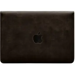 Чохол-конверт BlankNote із клапаном шкіра+фетр для MacBook 13" Темно-коричневий Crazy Horse