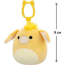 М'яка іграшка на кліпсі Squishmallows Віслючок Гевін 9 см (SQCP00461) - мініатюра 4