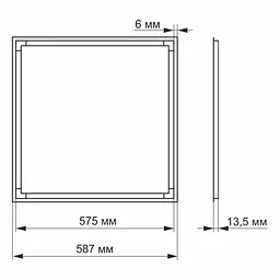 LED панель Videx ART 40W 5000K (23985-000) - мініатюра 4
