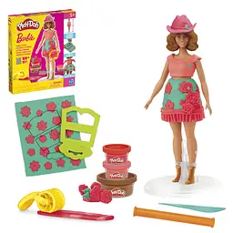 PD Набір для творчості з масою для ліплення Hasbro Barbie. Квіти та бахрома (G1360)