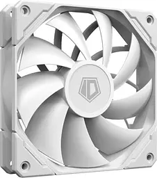 Вентилятор 120 мм, ID-Cooling TF-12025-PRO білий, 120x120x25 мм, 700-1800 об/хв, 15.2-35.2 дБ, 4-pin (PWM), 82.5CFM,