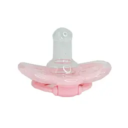 Дитяча силіконова пустушка MGZ-0517(Pink) кругла - мініатюра 2
