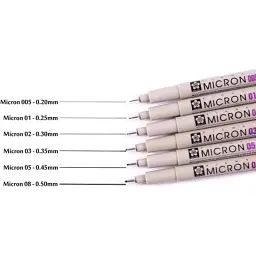 Лайнер Sakura Pigma Micron (0.1) 0,25 мм Коричневий (084511326309) - мініатюра 6