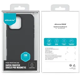 Чохол Nillkin Matte Magnetic Pro для Apple iPhone 16 Pro (6.3) Чорний / Black - мініатюра 8