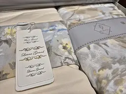 Комплект постільної білизни євро розміру Laura Grand LG-32-9 європейка з компаньйоном Наволочки 2 шт 50 х 70 см Сатин - мініатюра 3