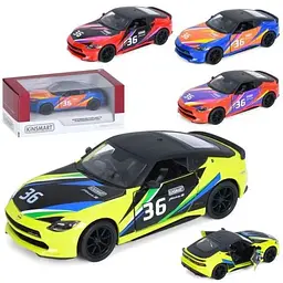 Машина KINSMART KT5443WF метал, інерція, 1:36, відч. двері, жовто-чорний 12см жовтий