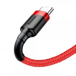 Кабель Baseus Cafule Cable USB to Type-C 2A 3m CATKLF-U09 Red - мініатюра 3