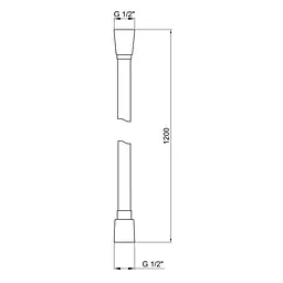 Шланг для душу Qtap Hadice PVC120B 1,20 м QTHADPVC120B - мініатюра 2