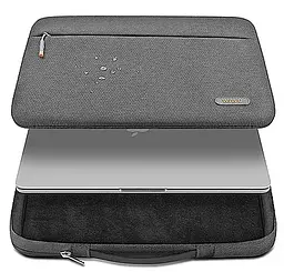 Чохол-сумка WiWU Pilot Sleeve для MacBook 15.6'' Grey (6973218938684) [57185] - мініатюра 6
