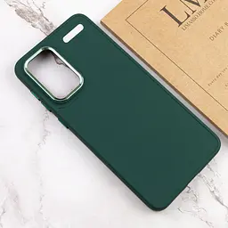 TPU чохол Bonbon Metal Style для Xiaomi Redmi Note 13 Pro+ Зелений / Army green - мініатюра 4