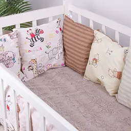 Подушки-борти MirSon Kids Time 18-300 Cream time бежеві 12 шт. - мініатюра 2