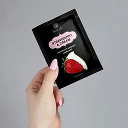 Лубрикант Strawberry & Cream Hot Effect, 10 мл Secret play 37-3610 103700 - мініатюра 3