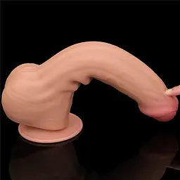 Фалоімітатор 11.5'' King Sized Sliding Skin Dual Layer Dong LOVETOYS 66-LV317051 100411 - мініатюра 6