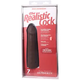Фалоімітатор Doc Johnson The Realistic Cock ULTRASKYN 7 Inch, 17.1 см - мініатюра 9