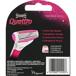 Змінні картриджі для гоління Wilkinson Sword Quattro, 4 шт. - мініатюра 2