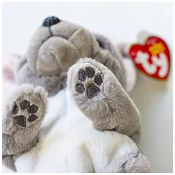 М'яка іграшка Ty Beanie bellies Сірий пес WILFRED 20 см (40596) - мініатюра 3