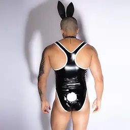 Чоловічий костюм зайчика JSY «Невтомний Мет» One Size, боді, метелик, вушка - мініатюра 6