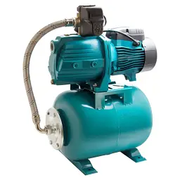 Станція 0.75кВт Hmax 40м Qmax 85л/хв (самовсмоктуючий насос) 24л AquaticaLEO AJm75A3/UA (775384/24) - мініатюра 1