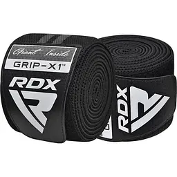 Бинти на коліна KR11 GYM Knee Wrap RDX Inc Limited WAH-KR11BG, Black/Grey - мініатюра 6
