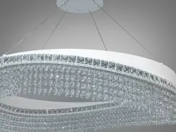 Світлодіодна люстра Diasha P7027/D800WH, кришталь, 100 W, 79 см, 15-25m2 - мініатюра 5