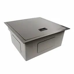 Кухонна мийка прихована чорна Platinum TZ 50x50, Чорний - мініатюра 8